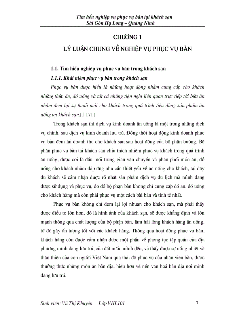 image for page Tìm hiểu nghiệp vụ phục vụ bàn tại khách sạn Sài Gòn Hạ Long