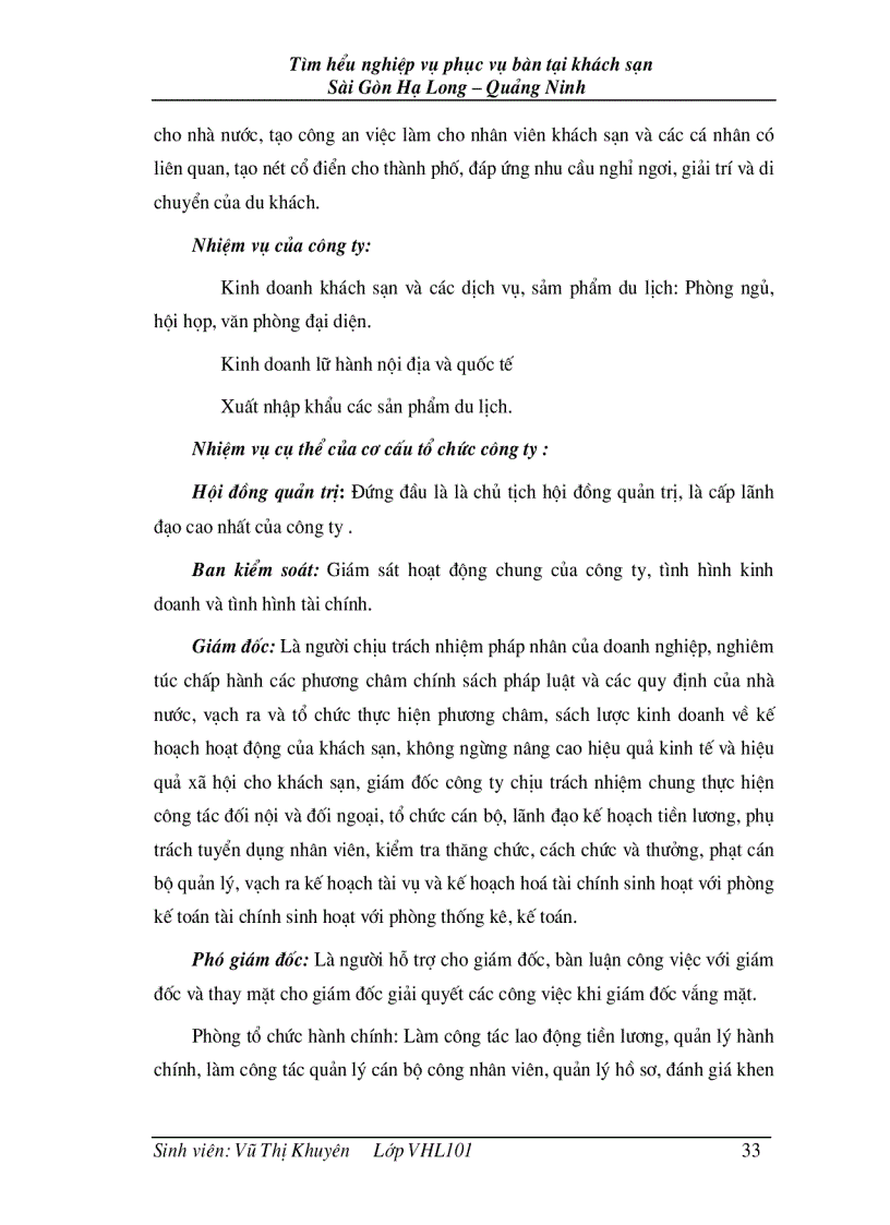 image for page Tìm hiểu nghiệp vụ phục vụ bàn tại khách sạn Sài Gòn Hạ Long