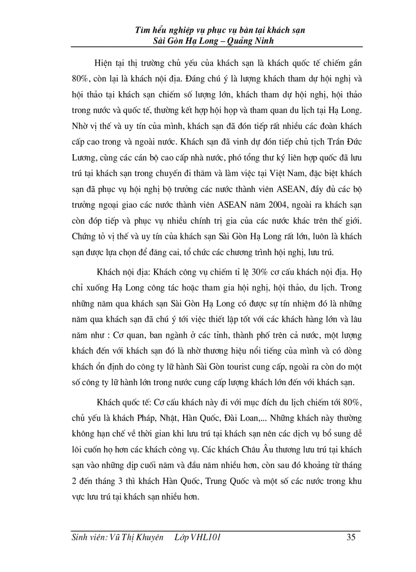 image for page Tìm hiểu nghiệp vụ phục vụ bàn tại khách sạn Sài Gòn Hạ Long