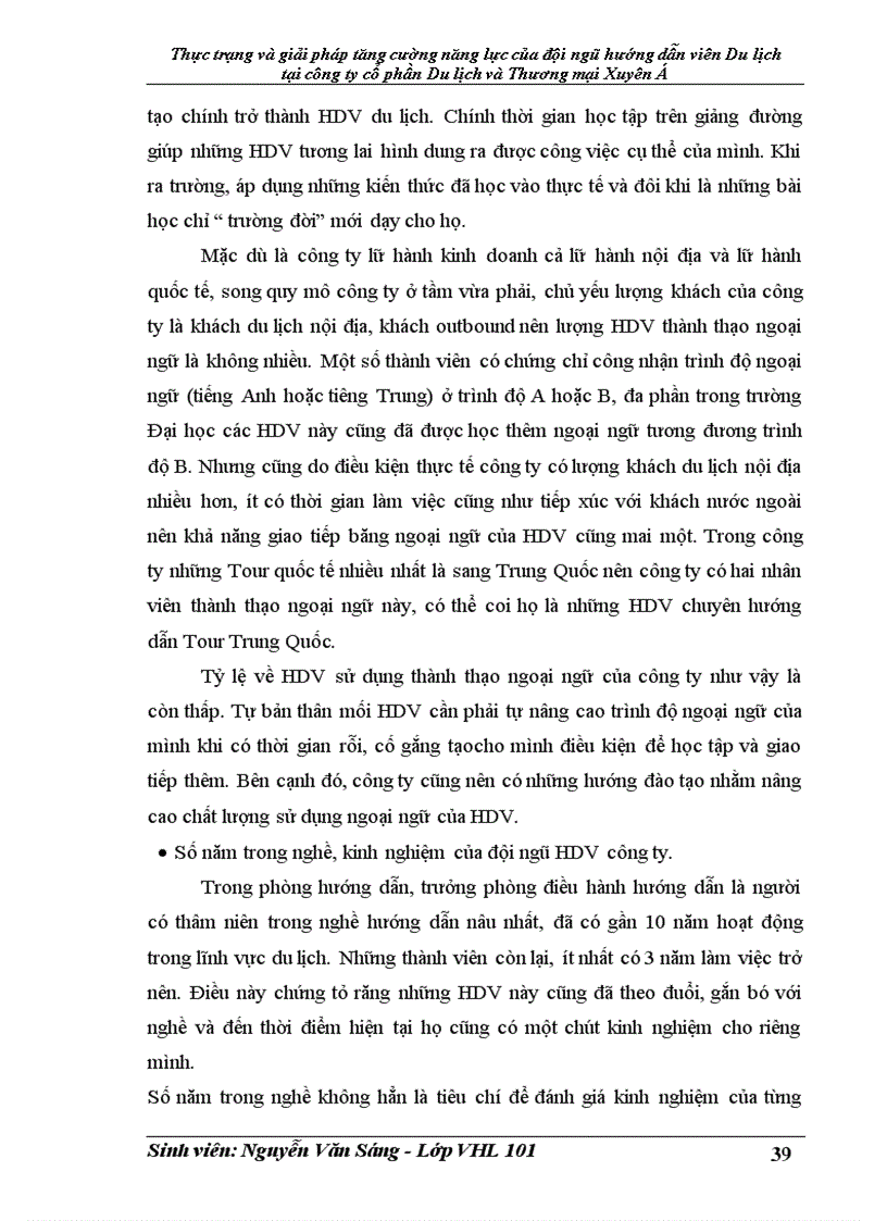 image for page Thực trạng và giải pháp tăng cường năng lực của đội ngũ Hướng Dẫn Viên Du Lịch tại công ty cổ phần Du lịch và Thương mại Xuyên Á