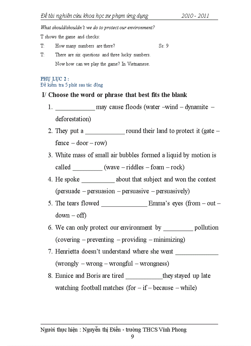 image for page Ứng dụng thiết bị dạy học hiện đại để đổi mới bài dạy đọc tiếng Anh 9