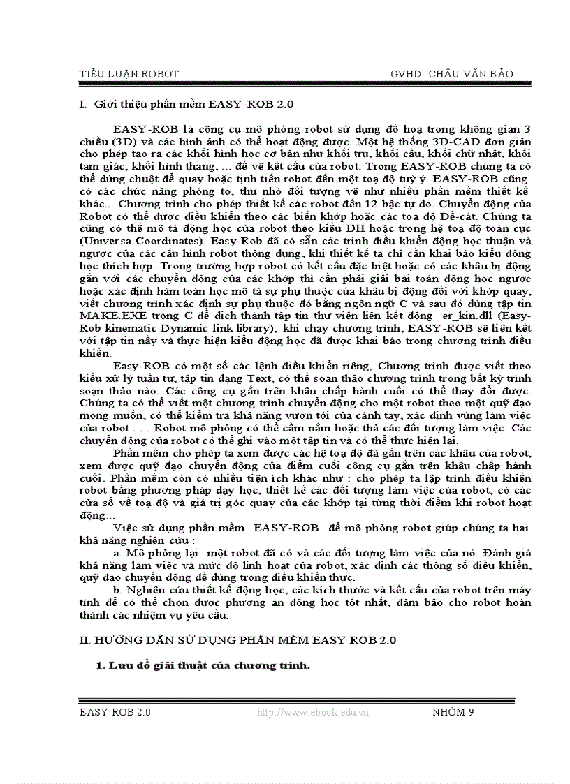 image for page Mô phỏng robot bằng phần mềm Easy Rob 2 0