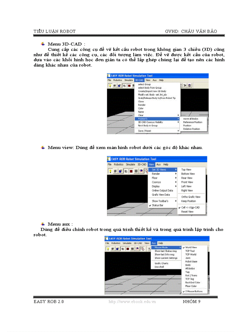 image for page Mô phỏng robot bằng phần mềm Easy Rob 2 0