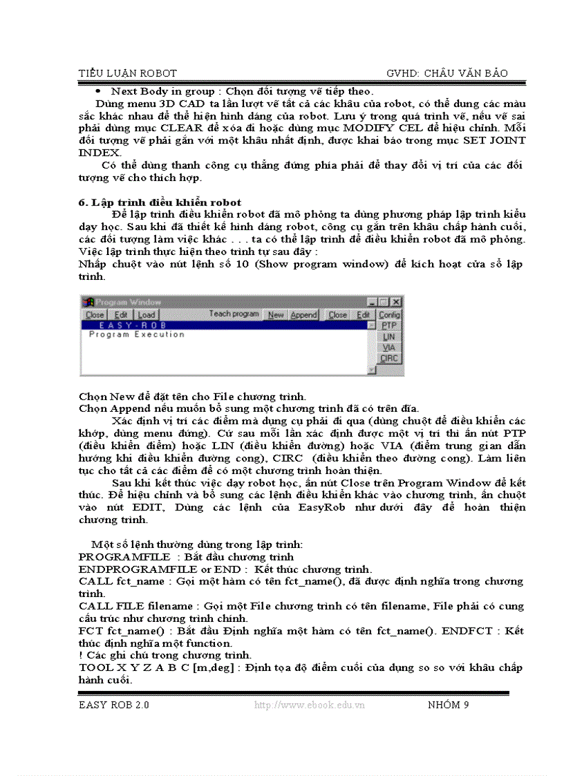 image for page Mô phỏng robot bằng phần mềm Easy Rob 2 0