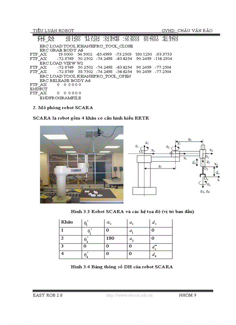 image for page Mô phỏng robot bằng phần mềm Easy Rob 2 0