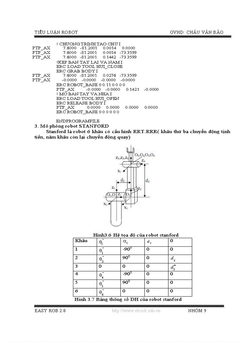 image for page Mô phỏng robot bằng phần mềm Easy Rob 2 0