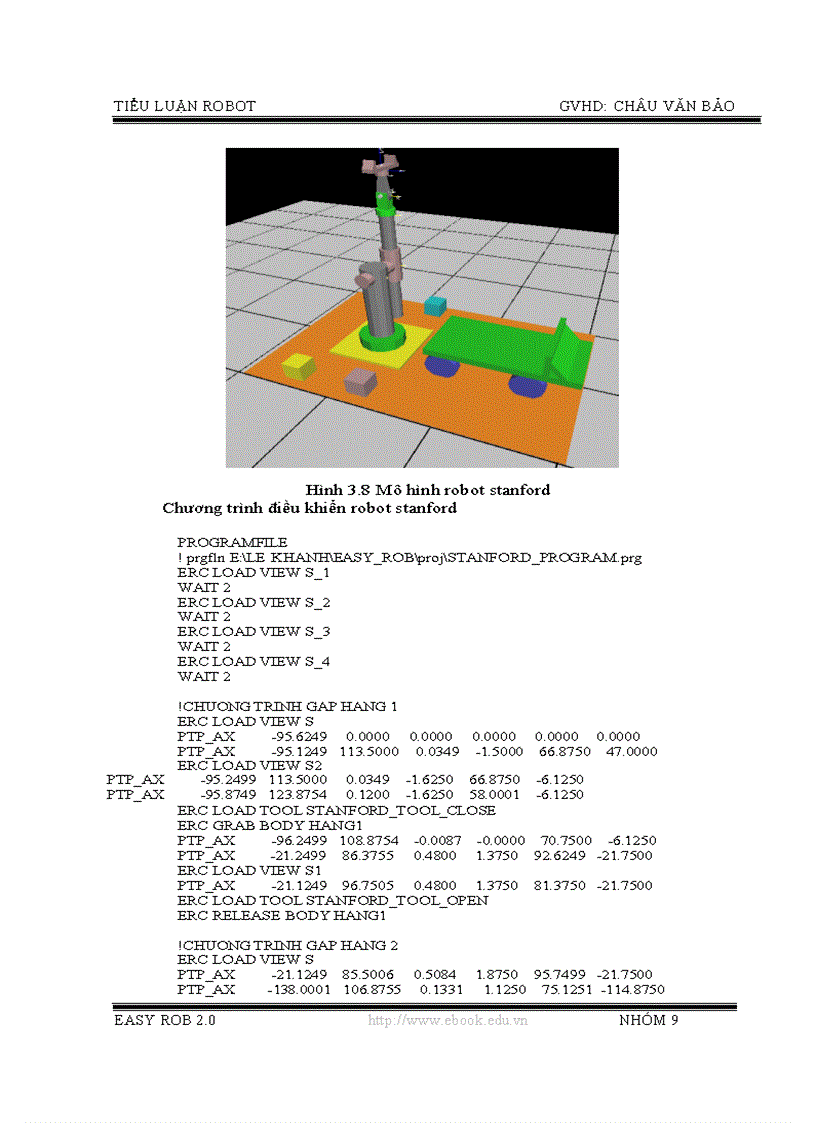 image for page Mô phỏng robot bằng phần mềm Easy Rob 2 0