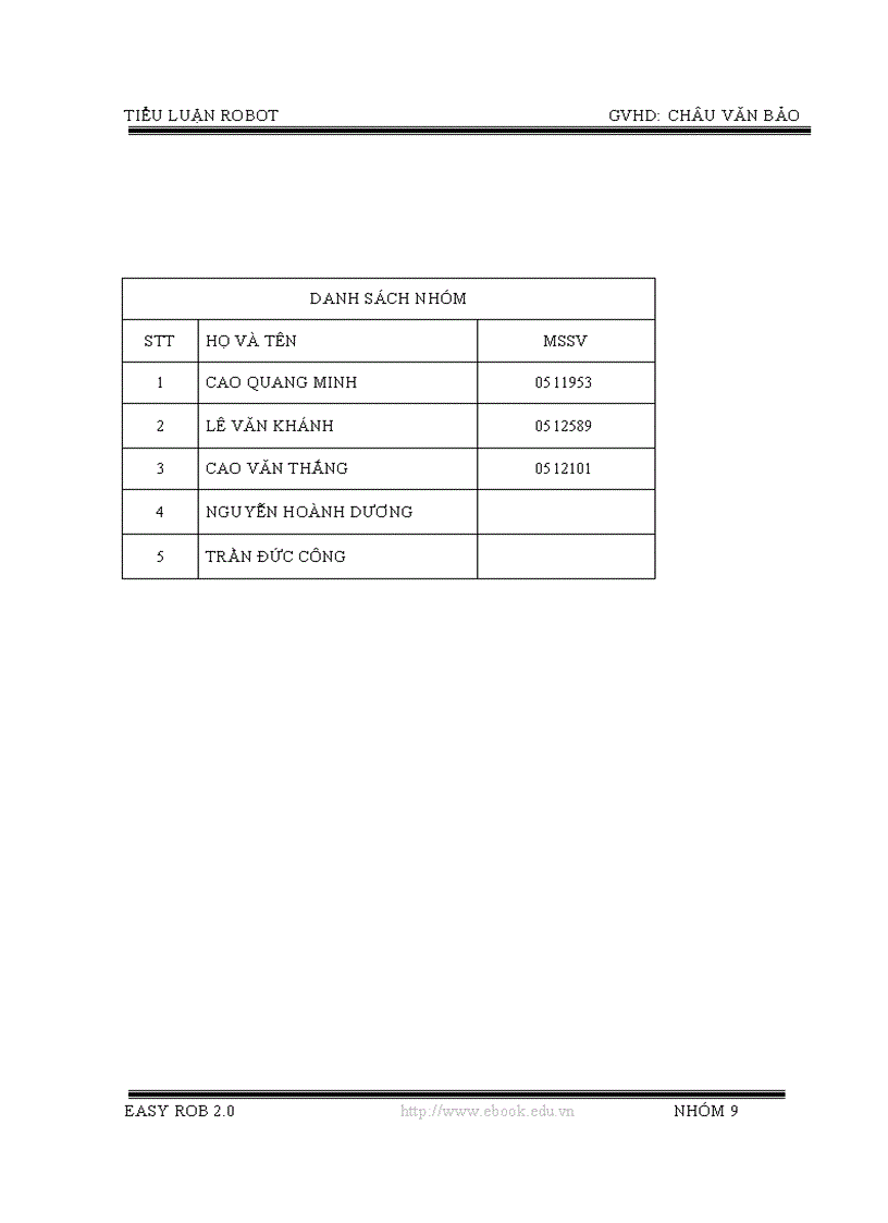image for page Mô phỏng robot bằng phần mềm Easy Rob 2 0