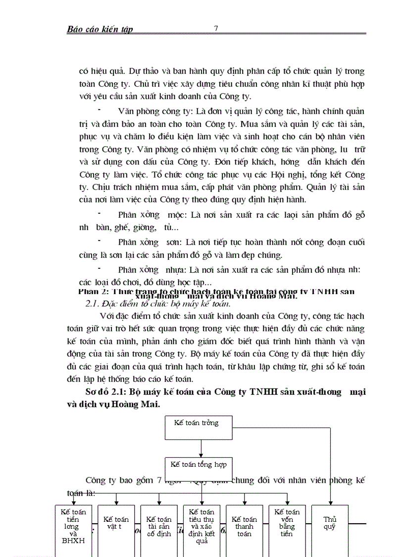 image for page Thực trạng tổ chức hạch toán kế toán tại Công ty TNHH sản xuất thương mại và dịch vụ Hoàng Mai