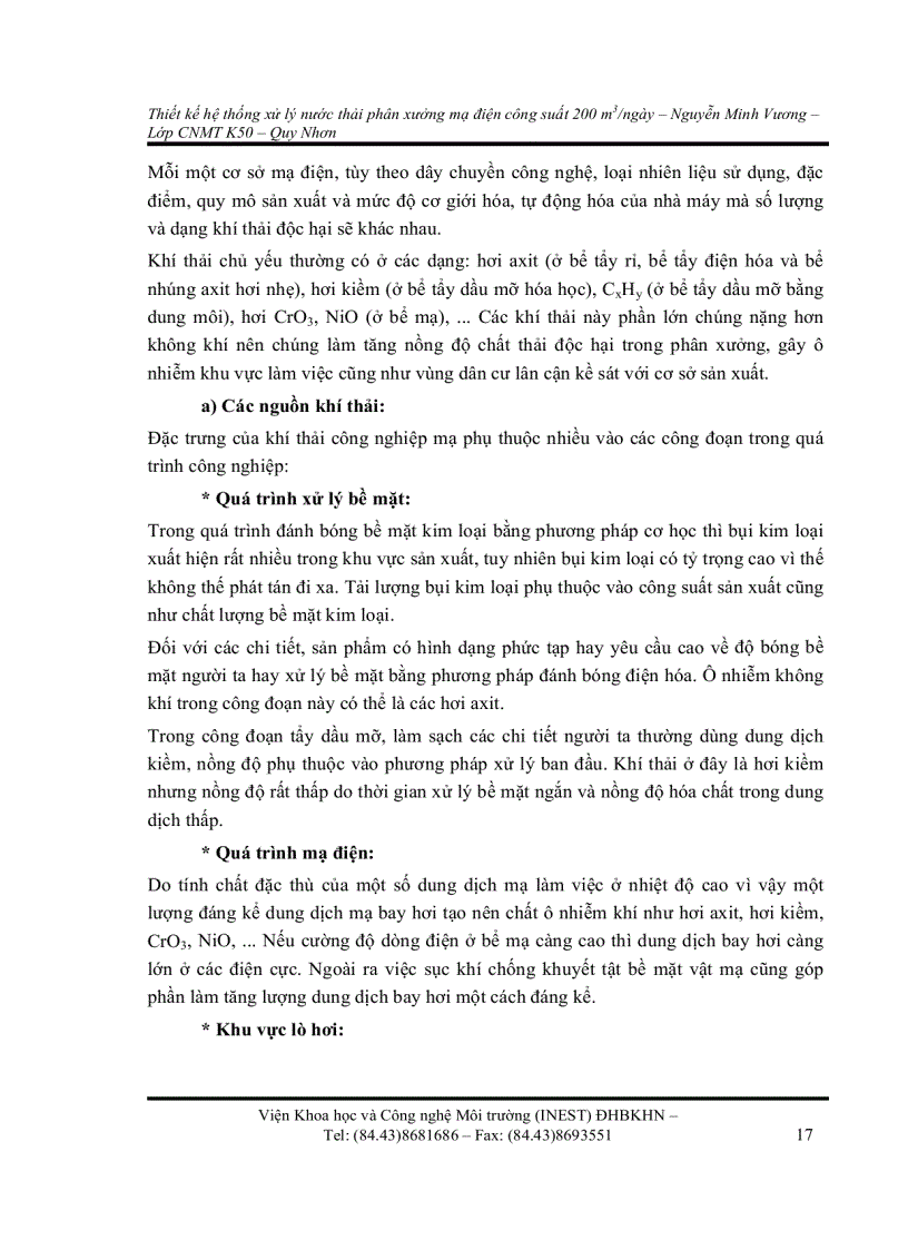 image for page Thiết kế hệ thống xử lý nước thải phân xưởng mạ điện công suất 200 m3 ngày