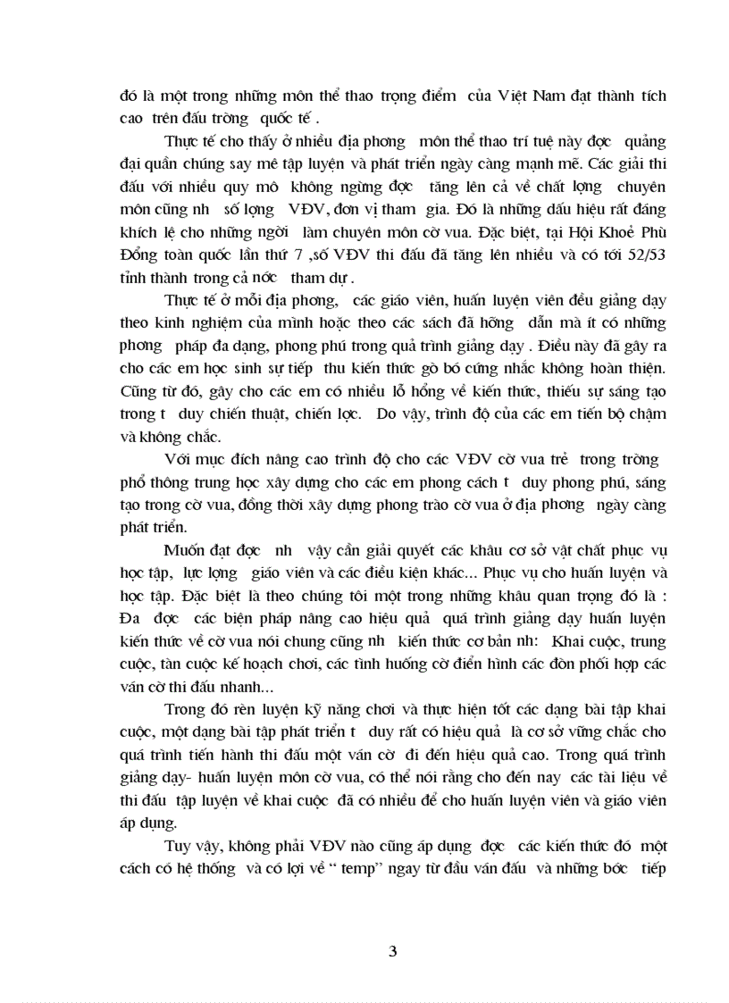 image for page Nghiên cứu lựa chọn các biện pháp nhằm nâng cao hiệu quả quá trình giảng dạy huấn luyện các dạng thức khai cuộc thoáng môn cờ vua cho học sinh phổ thông trung học lứa tuổi 15 17