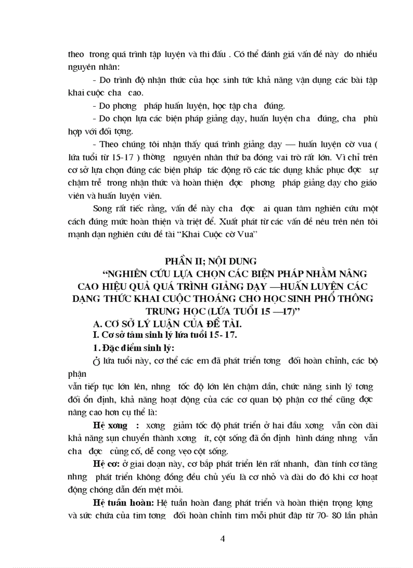 image for page Nghiên cứu lựa chọn các biện pháp nhằm nâng cao hiệu quả quá trình giảng dạy huấn luyện các dạng thức khai cuộc thoáng môn cờ vua cho học sinh phổ thông trung học lứa tuổi 15 17