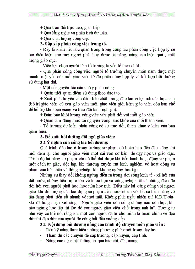 image for page Một số biện pháp xây dựng tổ khối vững mạnh về chuyên môn