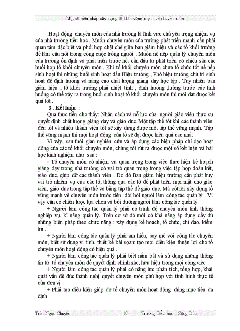 image for page Một số biện pháp xây dựng tổ khối vững mạnh về chuyên môn