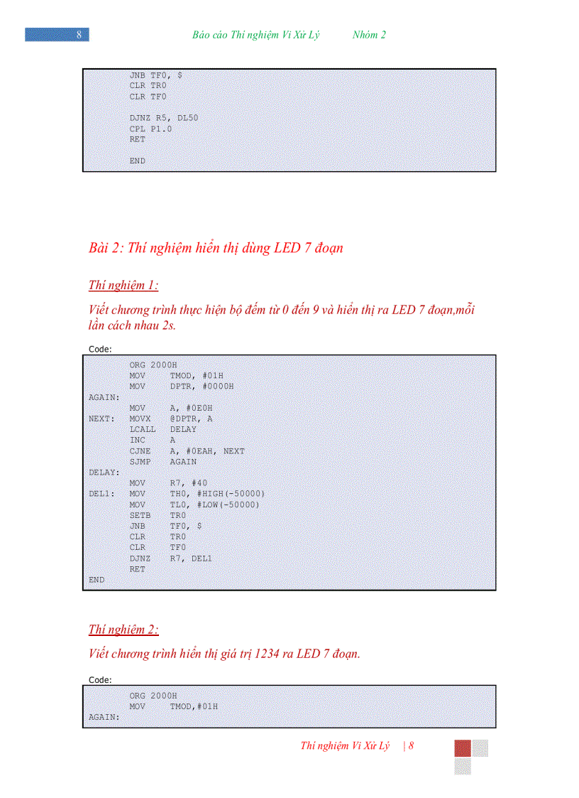 image for page Thí nghiệm Vi xử lý