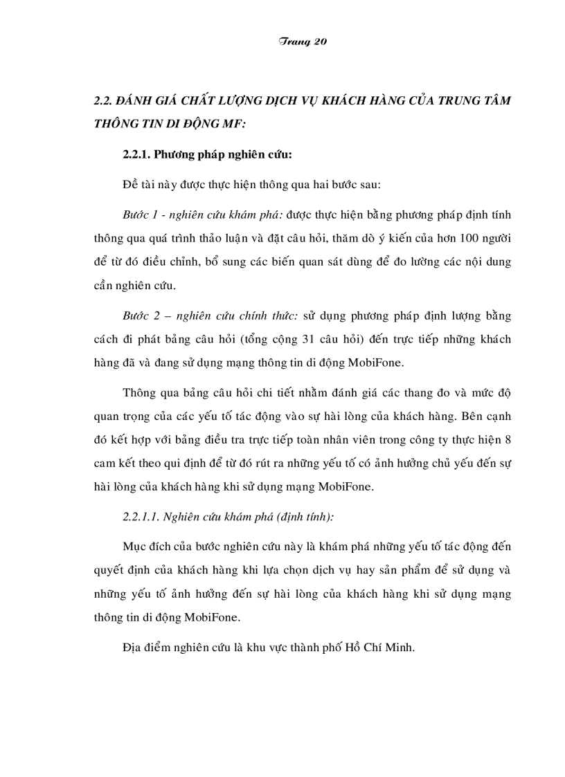 image for page Giải pháp nâng cao chất lượng dịch vụ di động của Trung tâm thông tin di động khu vực II Công ty VMS Mobiphone