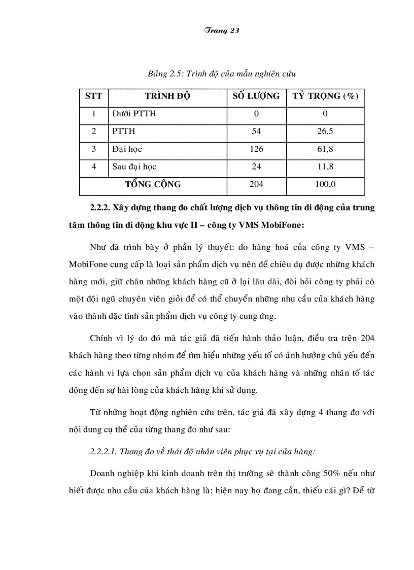 image for page Giải pháp nâng cao chất lượng dịch vụ di động của Trung tâm thông tin di động khu vực II Công ty VMS Mobiphone