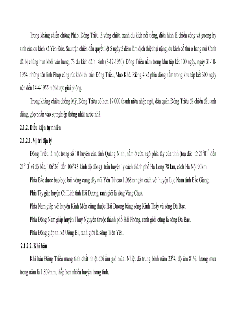 image for page Tìm hiểu các di tích lịch sử văn hoá ở huyện Đông Triều Quảng Ninh phục vụ cho phát triển du lịch