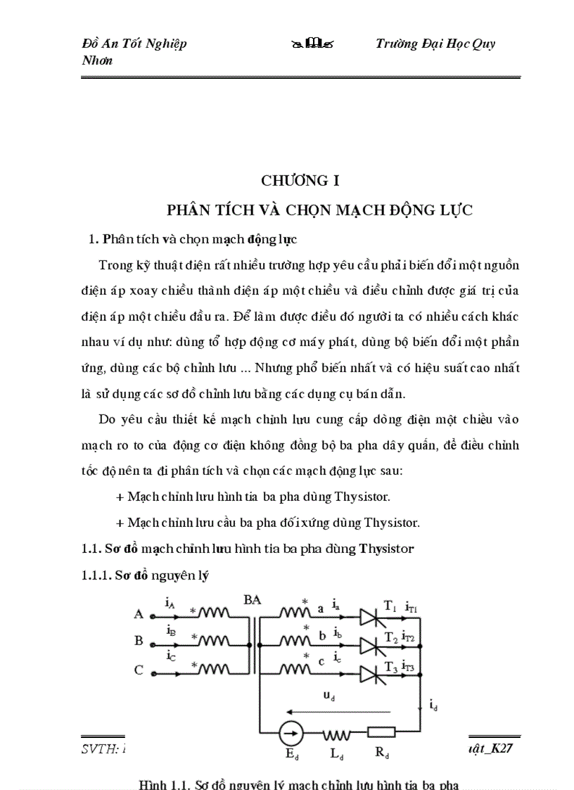 image for page Thiết kế bộ chỉnh lưu cầu ba pha nối vào mạch roto động cơ không đồng bộ ba pha để điều chỉnh tốc độ