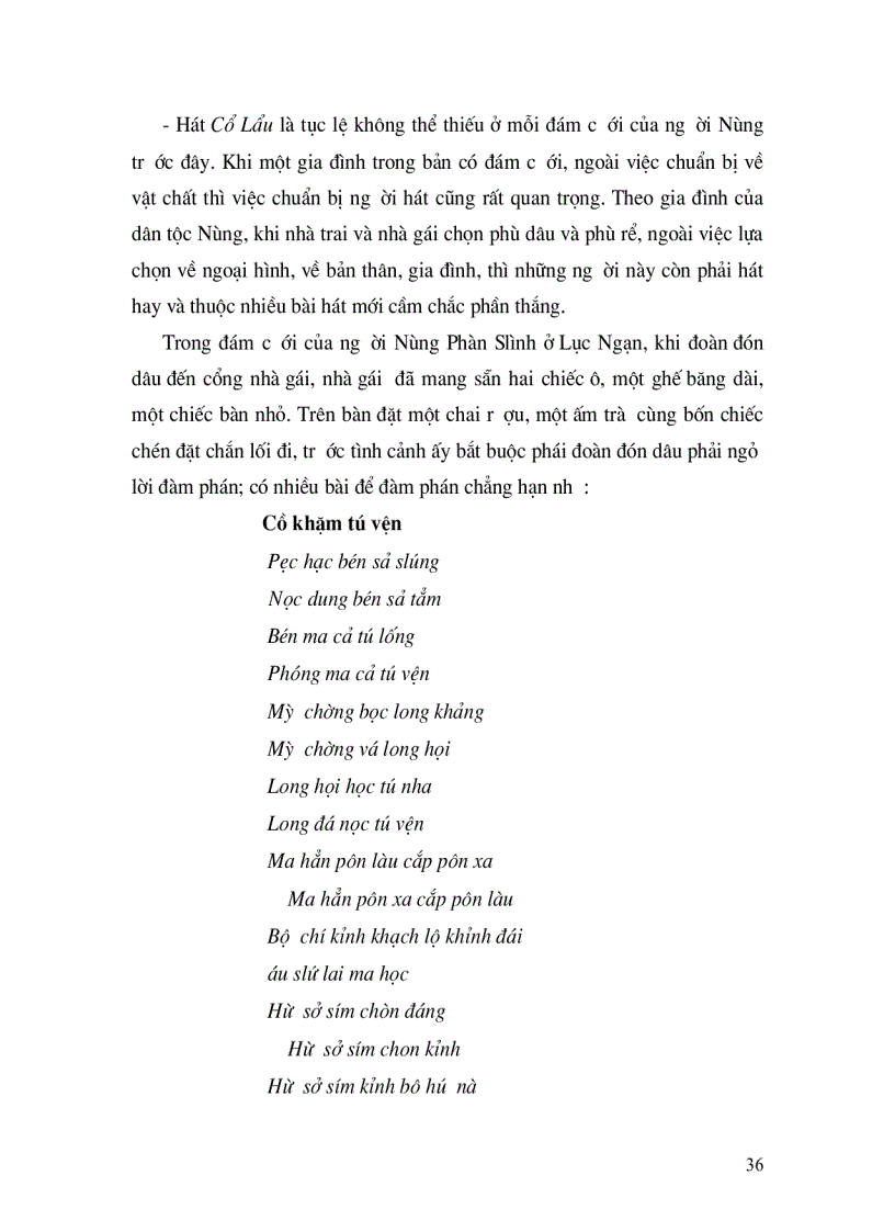 image for page Tục hát sli của người Nùng đối với việc phát triển du lịch văn hóa ở Lục Ngạn Bắc Giang