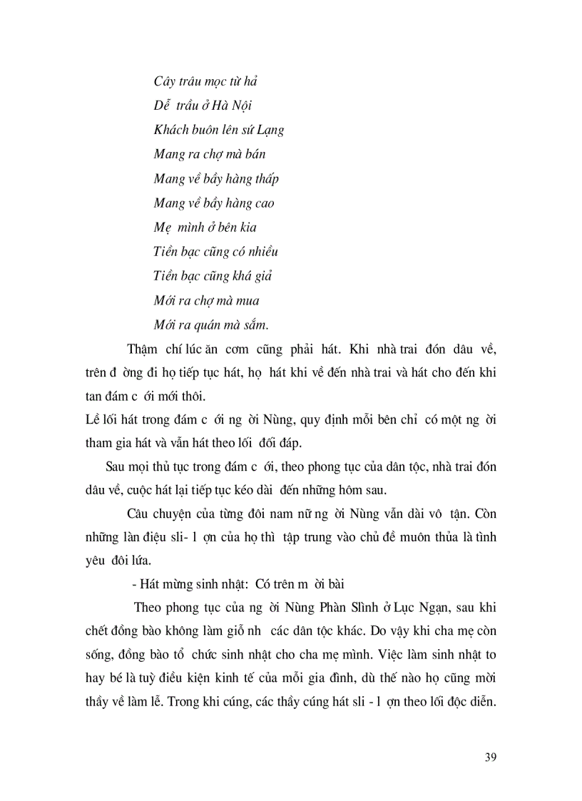 image for page Tục hát sli của người Nùng đối với việc phát triển du lịch văn hóa ở Lục Ngạn Bắc Giang