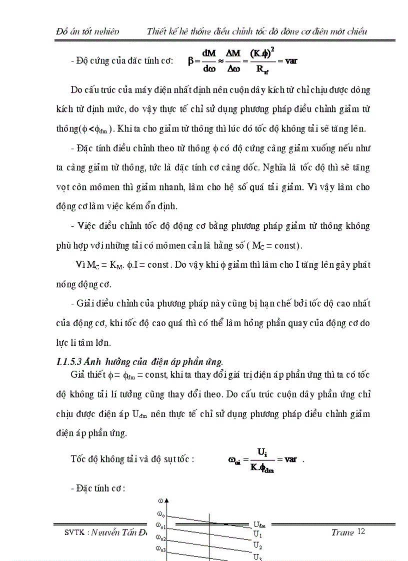 image for page Thiết kế hệ thống điều chỉnh tốc độ động cơ điện 1 chiều