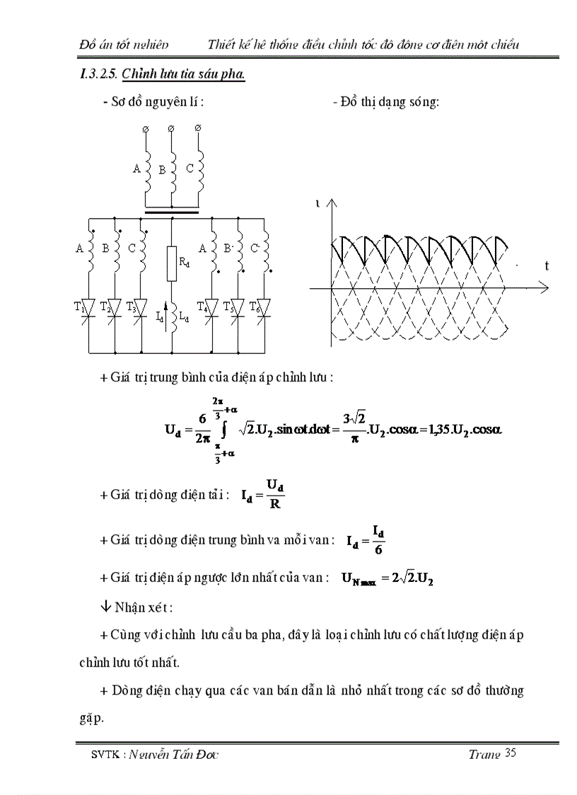 image for page Thiết kế hệ thống điều chỉnh tốc độ động cơ điện 1 chiều