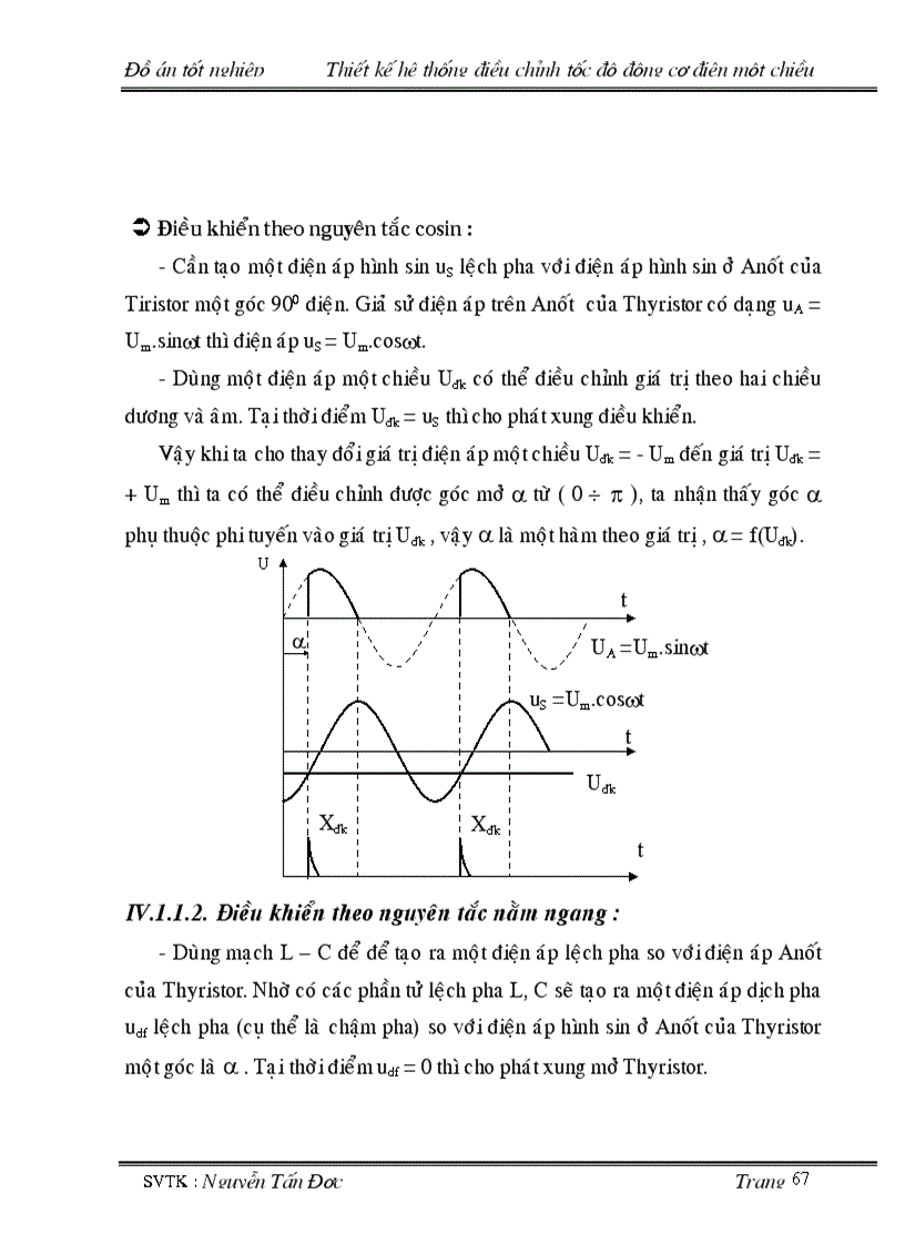 image for page Thiết kế hệ thống điều chỉnh tốc độ động cơ điện 1 chiều