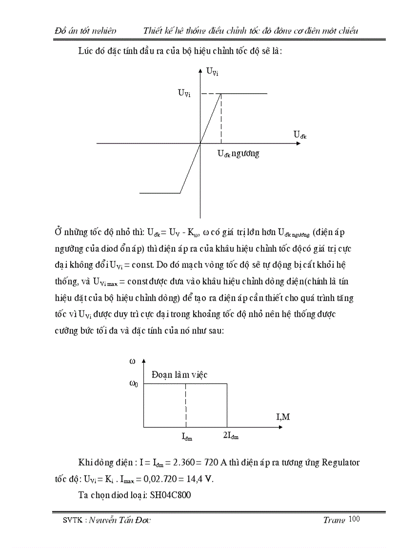 image for page Thiết kế hệ thống điều chỉnh tốc độ động cơ điện 1 chiều