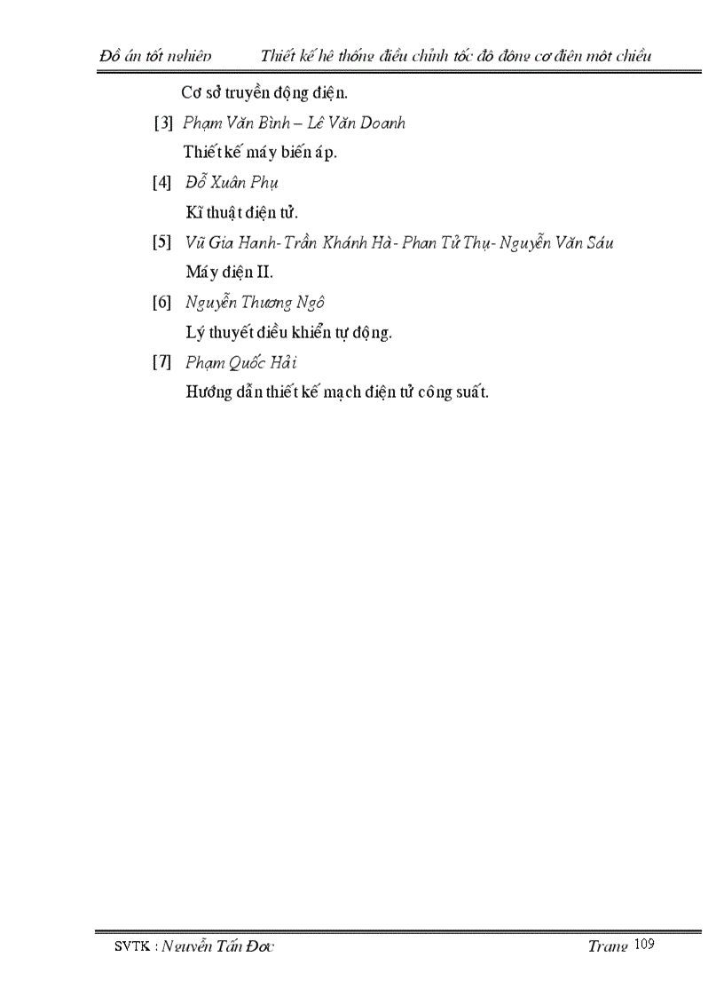 image for page Thiết kế hệ thống điều chỉnh tốc độ động cơ điện 1 chiều