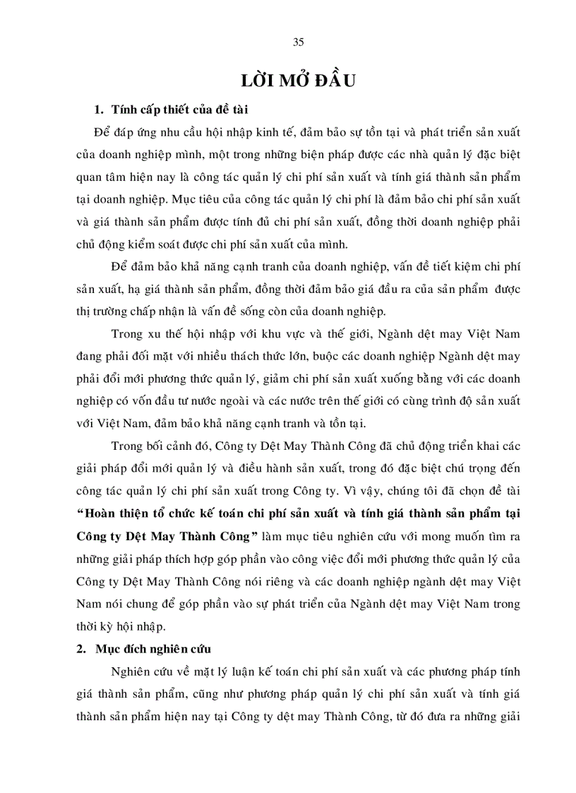 image for page Hoa n thiê n tô chư c kê toa n chi phi sa n xuâ t va ti nh gia tha nh sa n phâ m ta i công ty dê t may Tha nh Công