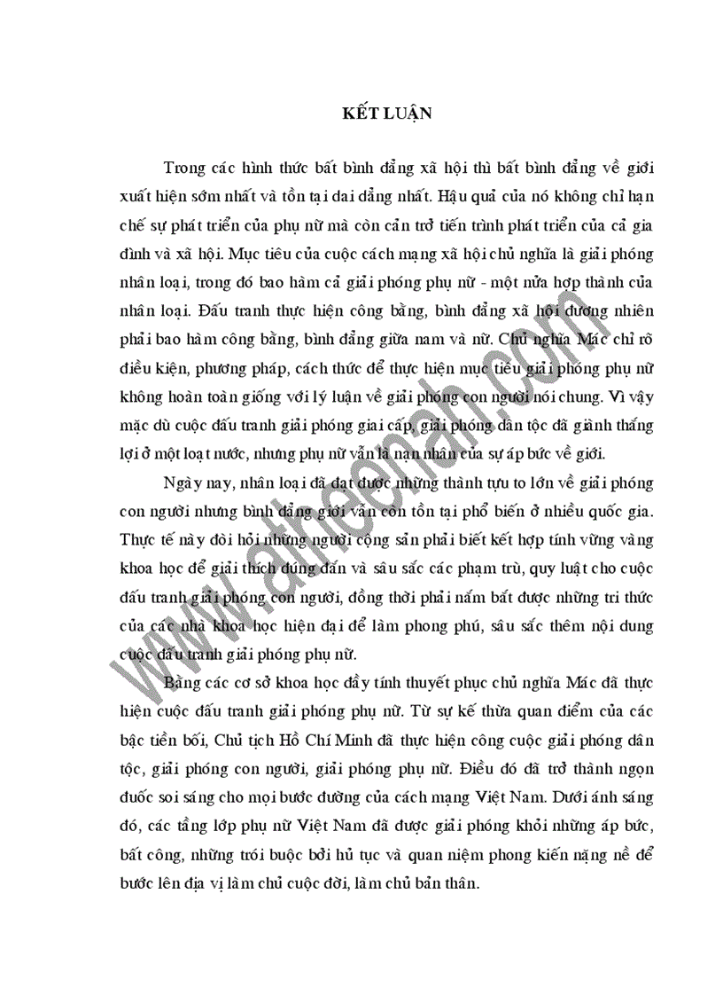 image for page Giải phóng phụ nữ từ quan điểm chủ nghĩa Mác Lênin đến tư tưởng Hồ Chí Minh quan điểm của Đảng Cộng sản Việt Nam và thực tiễn ở nước ta