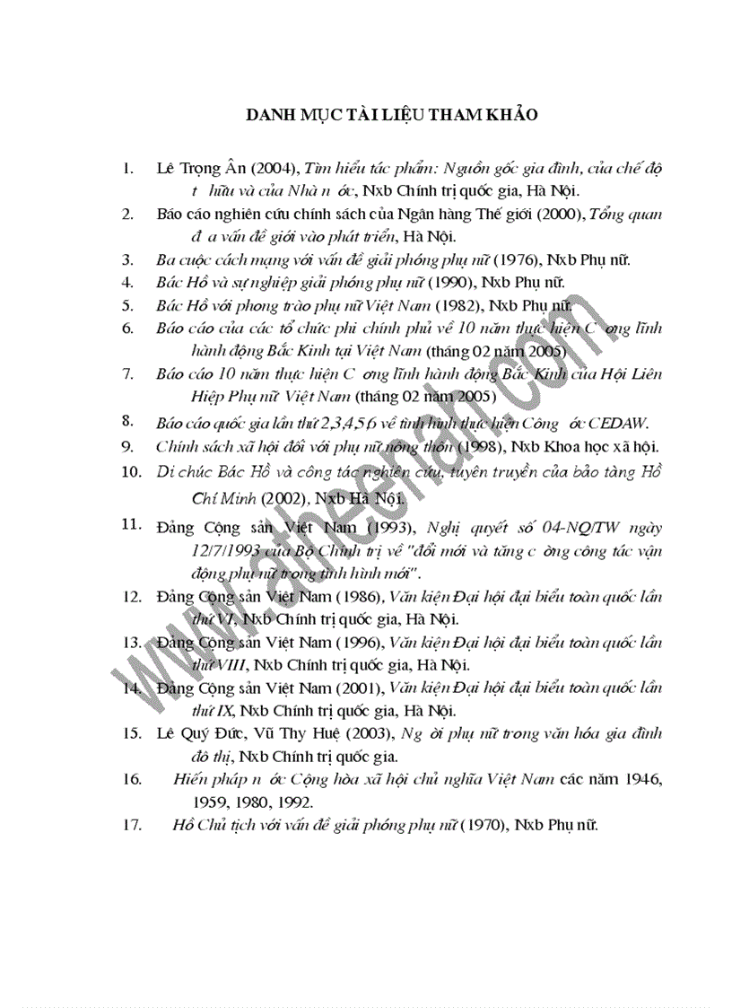 image for page Giải phóng phụ nữ từ quan điểm chủ nghĩa Mác Lênin đến tư tưởng Hồ Chí Minh quan điểm của Đảng Cộng sản Việt Nam và thực tiễn ở nước ta