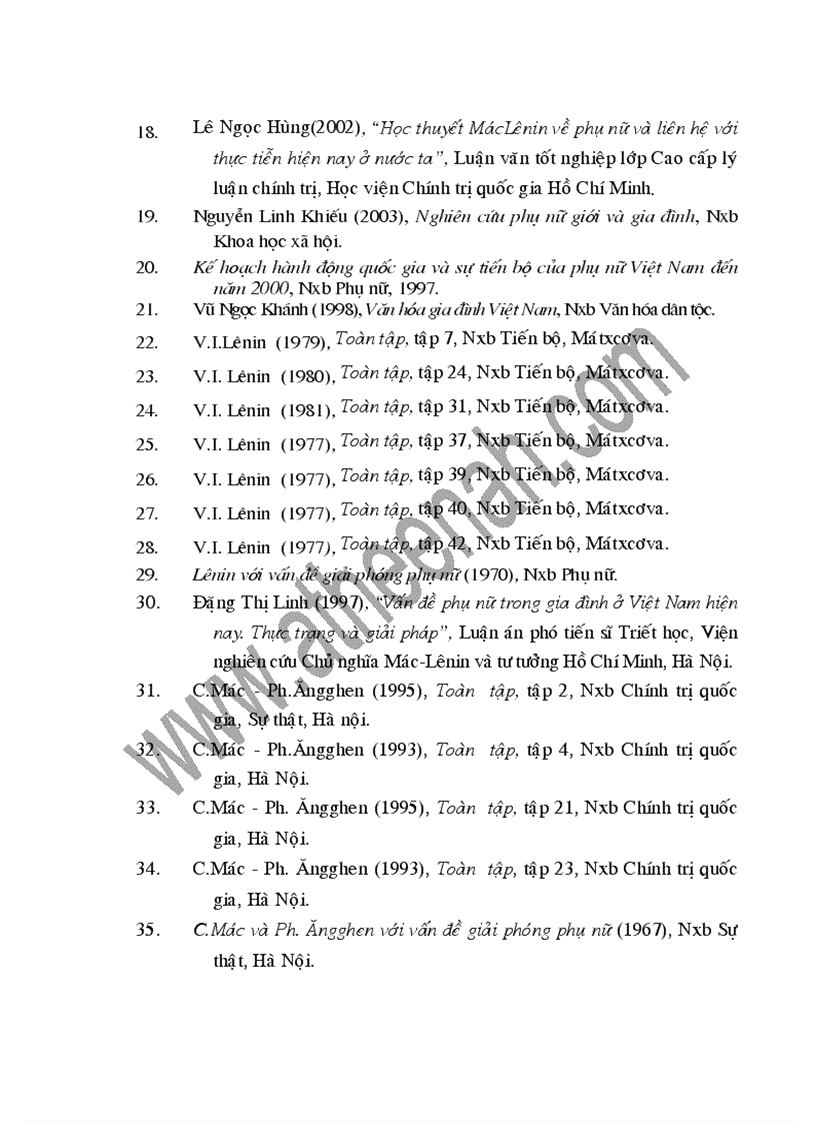 image for page Giải phóng phụ nữ từ quan điểm chủ nghĩa Mác Lênin đến tư tưởng Hồ Chí Minh quan điểm của Đảng Cộng sản Việt Nam và thực tiễn ở nước ta