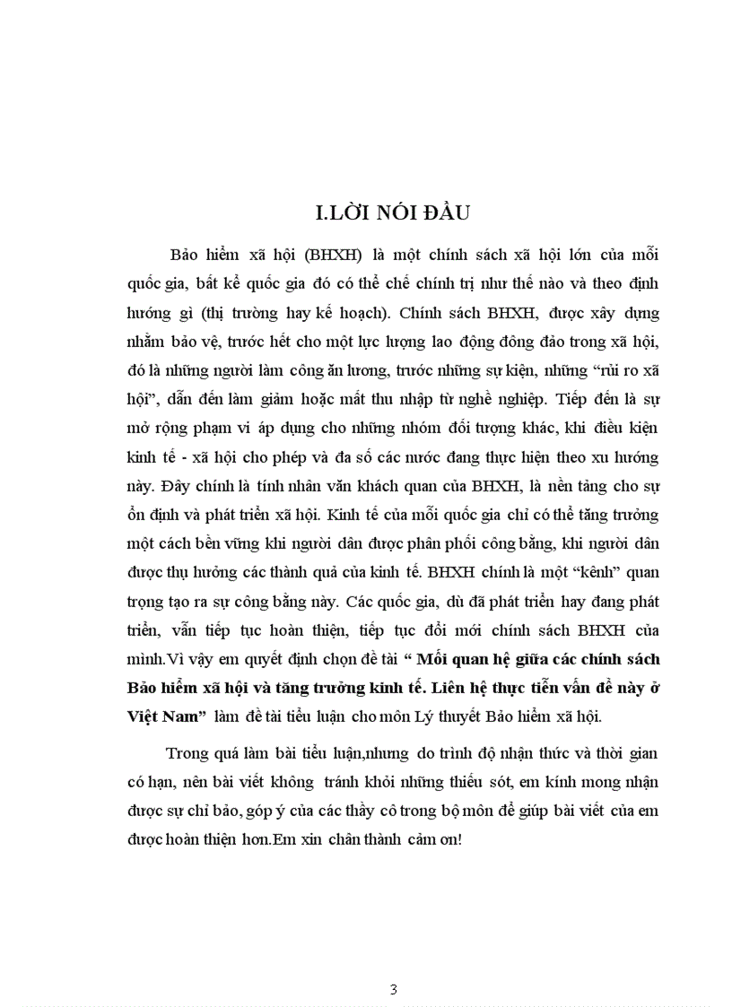 image for page Tiểu luận Lý thuyết bảo hiểm Mối quan hệ giữa chính sách Bảo hiểm xã hội và tăng trưởng kinh tế