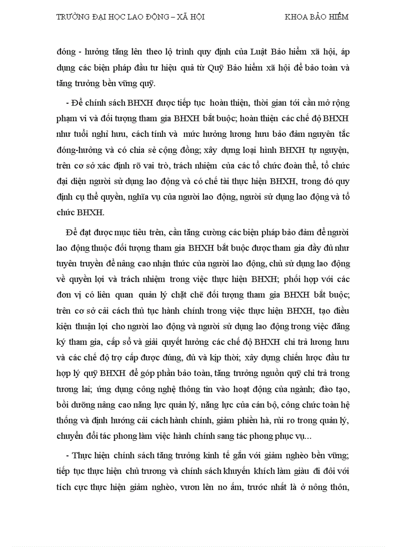 image for page Tiểu luận Lý thuyết bảo hiểm Mối quan hệ giữa chính sách Bảo hiểm xã hội và tăng trưởng kinh tế