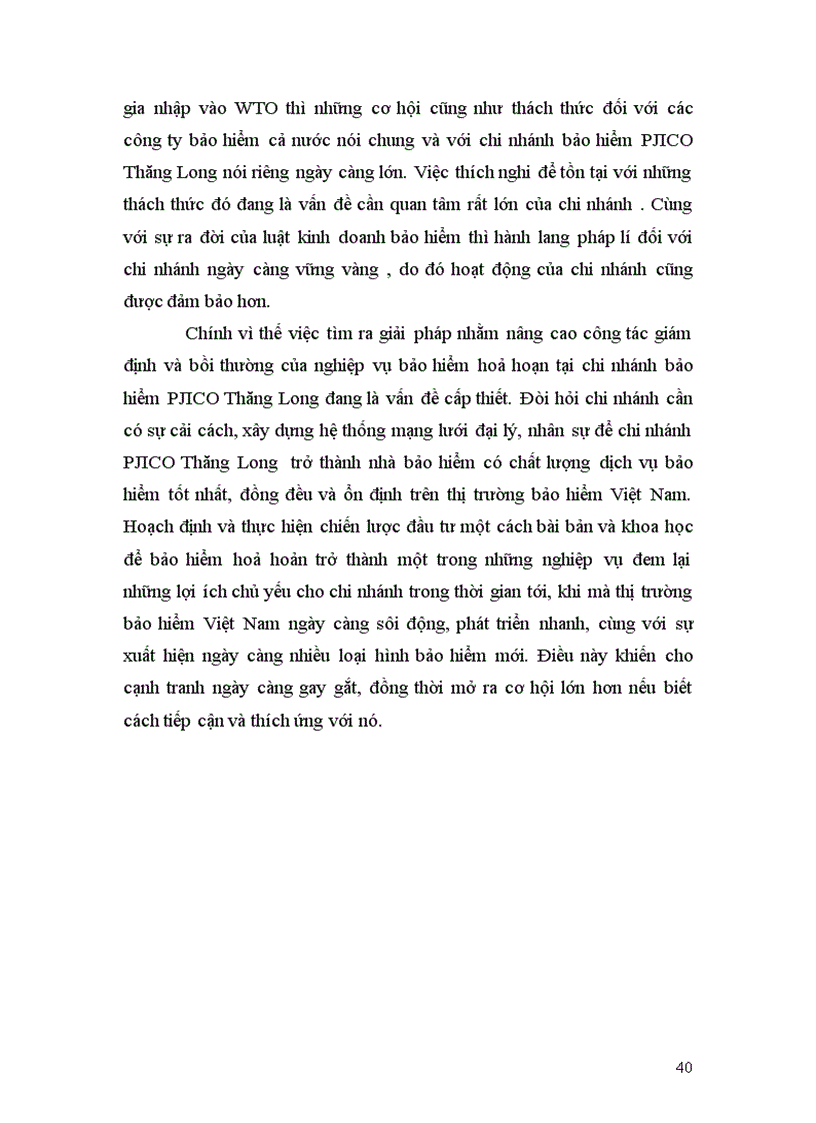 image for page Thực trạng công tác giám định và bồi thường tồn thất nghiệp vụ bảo hiểm hoả hoạn tại chi nhánh bảo hiểm pjico thăng long giai đoạn 2007 2009