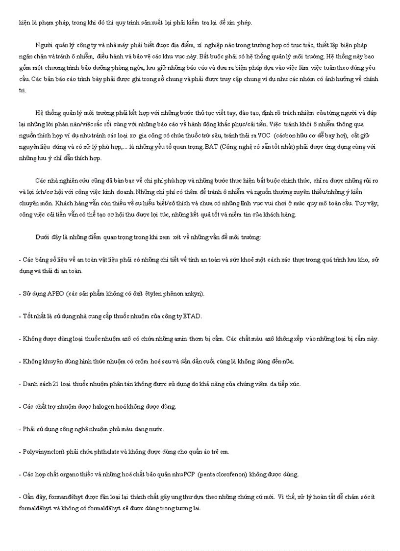 image for page Một số hóa chất sử dụng trong ngành dệt nhuộm