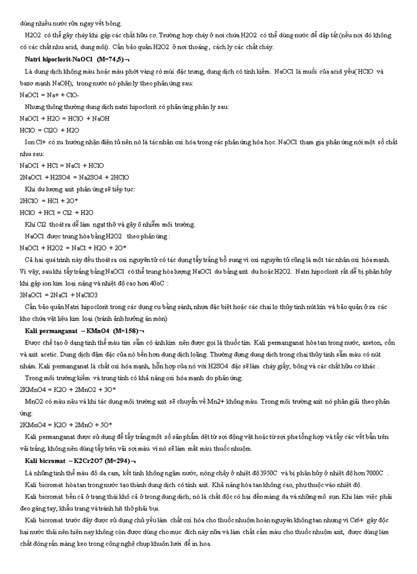 image for page Một số hóa chất sử dụng trong ngành dệt nhuộm