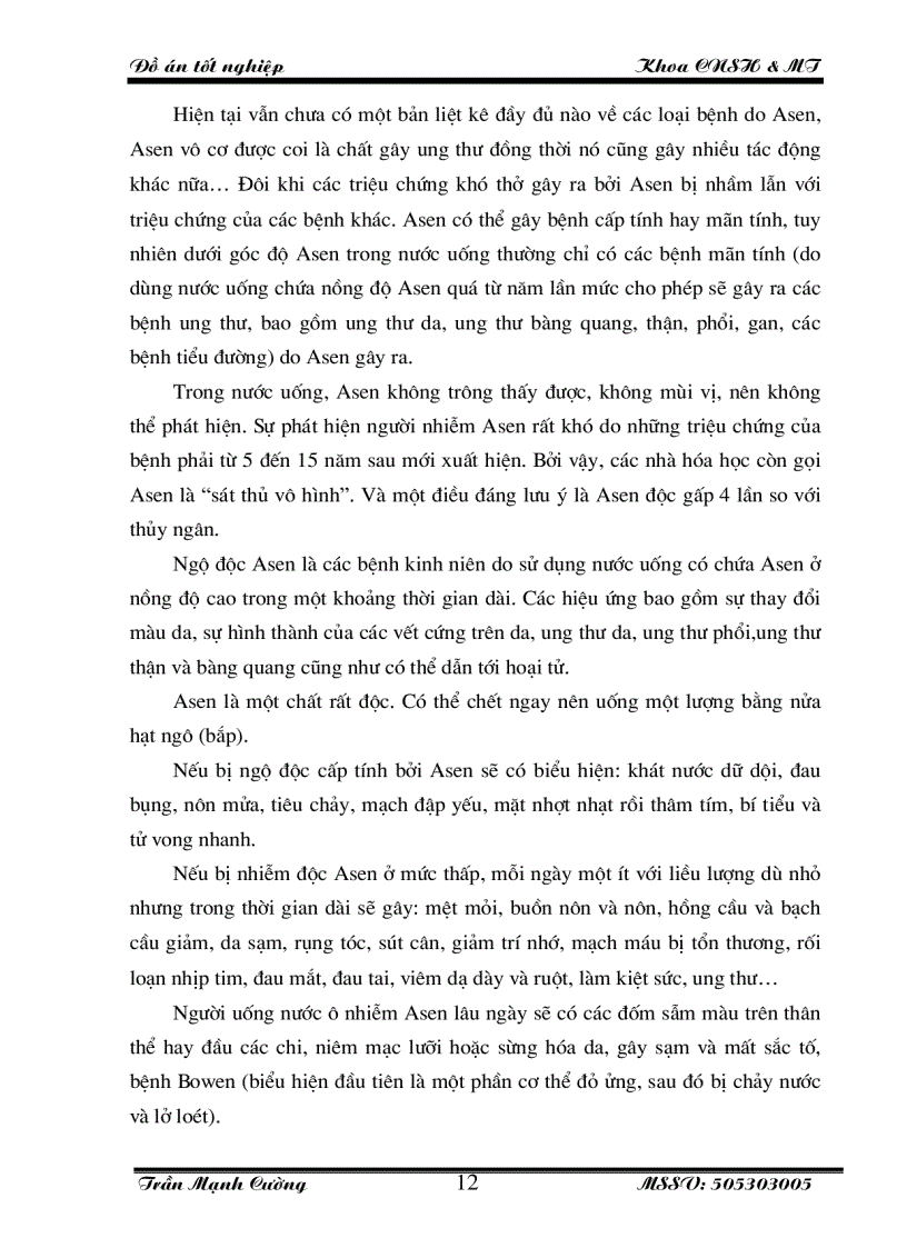 image for page Nghiên cứu quy trình lọc xử lý nước ô nhiễm Asen được thực hiện tại địa bàn phường Định Công quận Hoàng Mai thành phố Hà Nội