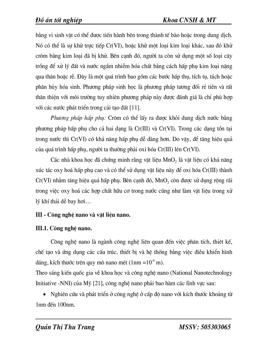 image for page Tổng hợp vật liệu nano composite từ tính Fe3O4 MnO2 Xác định các đặc trưng và hiệu ứng oxy hoá hấp phụ Asen Crôm của vật liệu