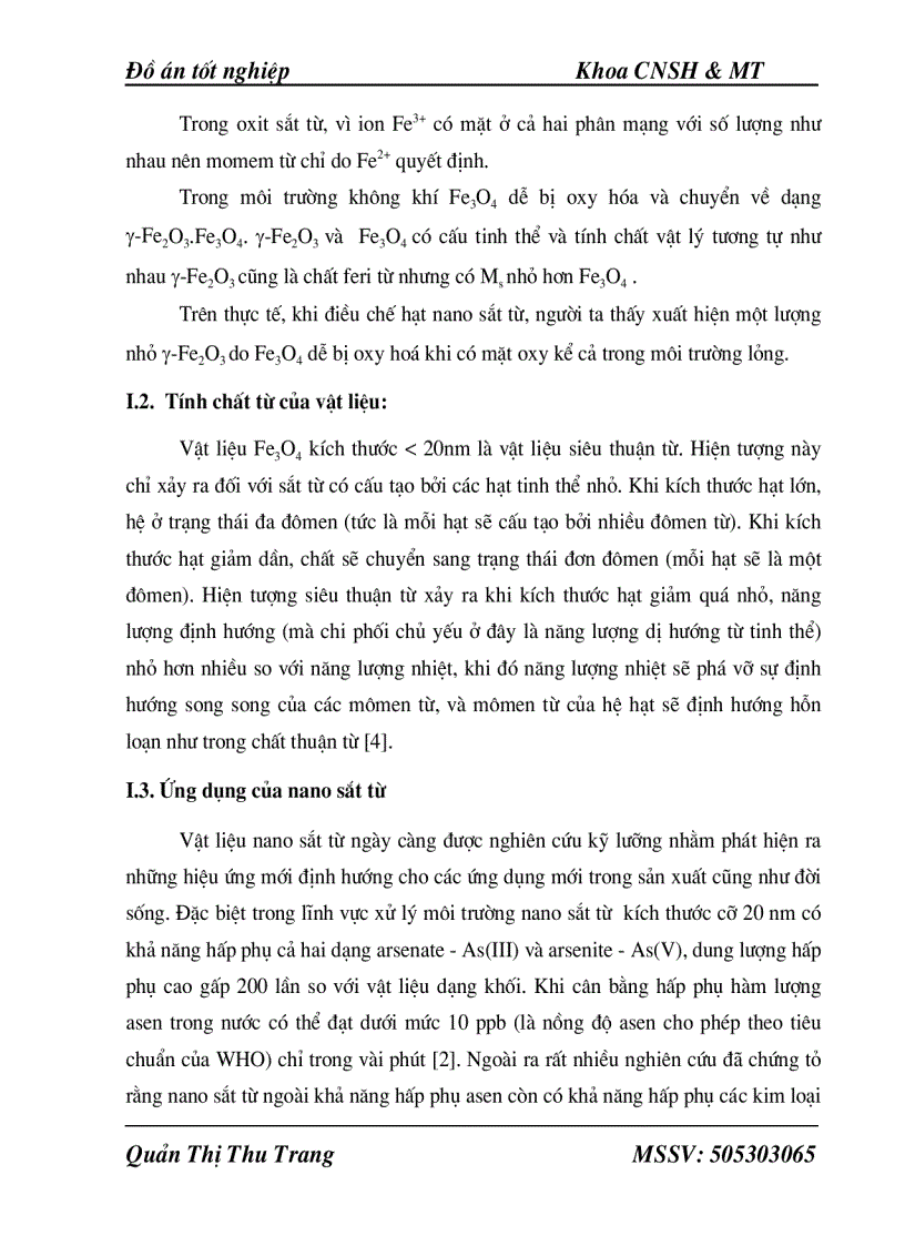 image for page Tổng hợp vật liệu nano composite từ tính Fe3O4 MnO2 Xác định các đặc trưng và hiệu ứng oxy hoá hấp phụ Asen Crôm của vật liệu