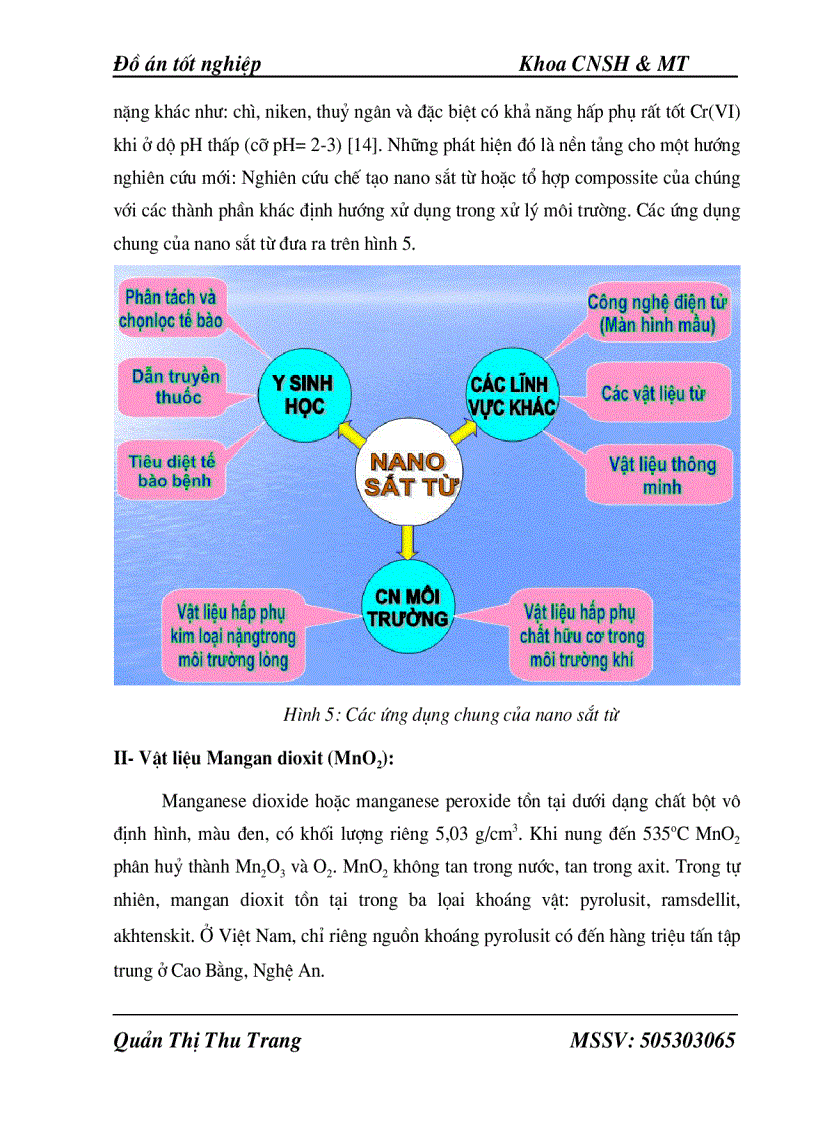 image for page Tổng hợp vật liệu nano composite từ tính Fe3O4 MnO2 Xác định các đặc trưng và hiệu ứng oxy hoá hấp phụ Asen Crôm của vật liệu
