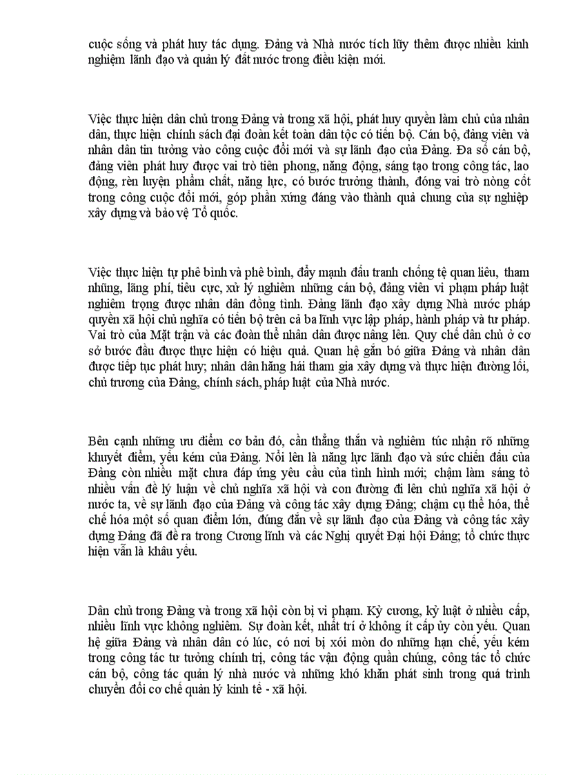 image for page Báo cáo của Ban Chấp hành T Ư Đảng khóa IX về Công tác xây dựng Đảng tại Đại hội X của Đảng