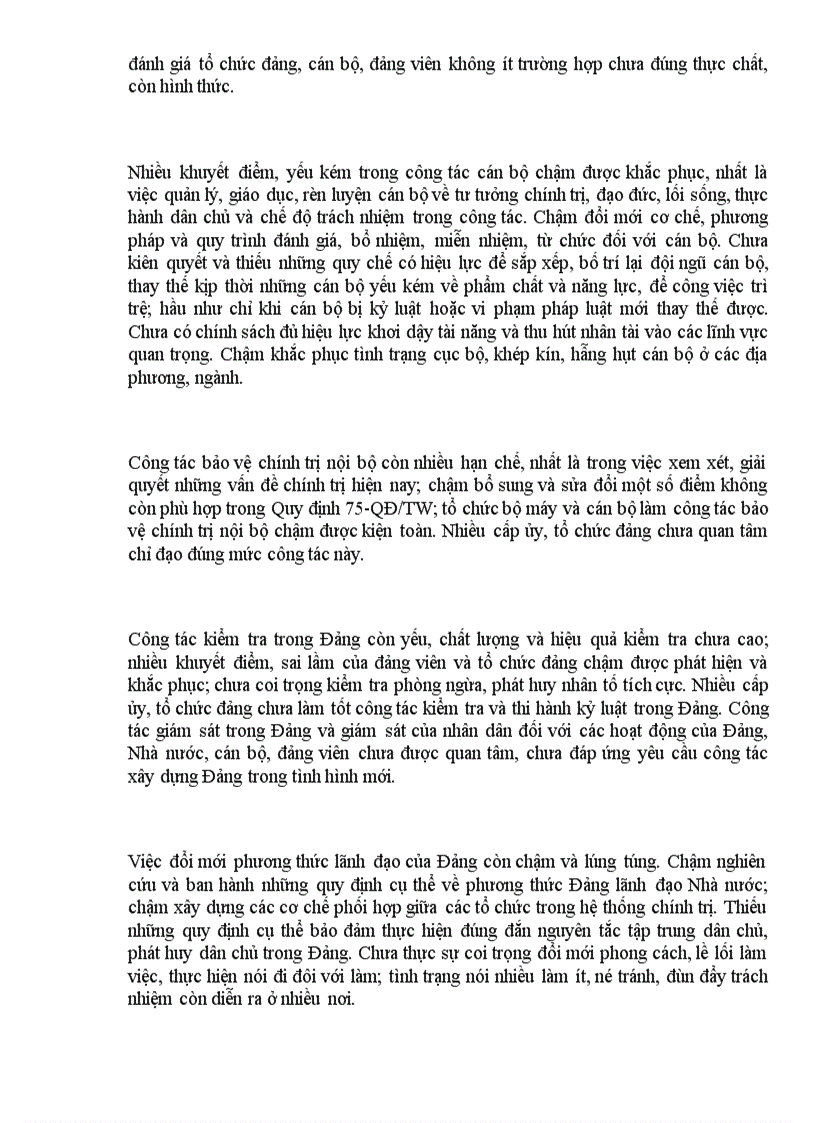 image for page Báo cáo của Ban Chấp hành T Ư Đảng khóa IX về Công tác xây dựng Đảng tại Đại hội X của Đảng