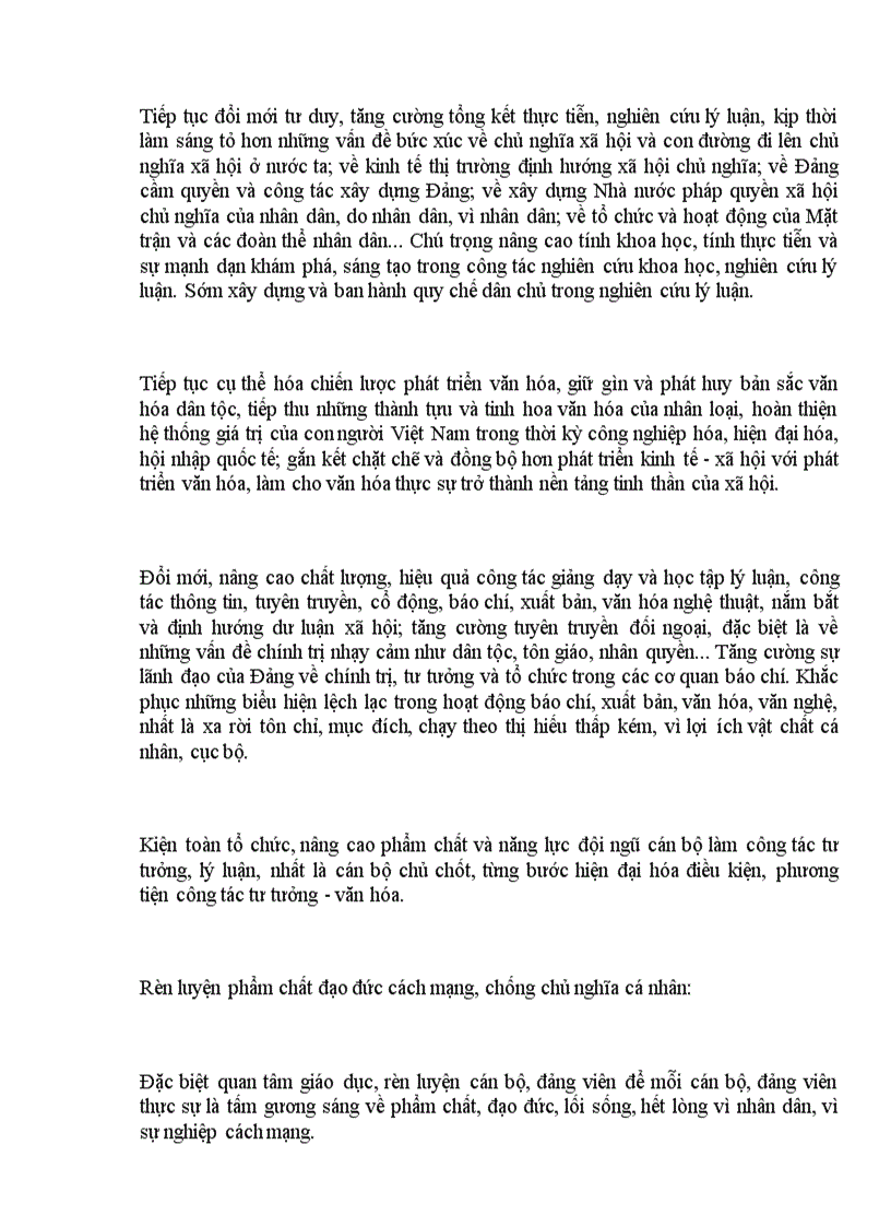 image for page Báo cáo của Ban Chấp hành T Ư Đảng khóa IX về Công tác xây dựng Đảng tại Đại hội X của Đảng