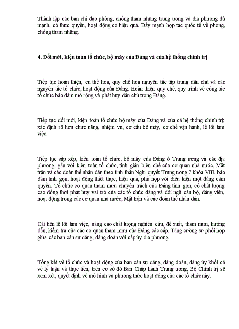 image for page Báo cáo của Ban Chấp hành T Ư Đảng khóa IX về Công tác xây dựng Đảng tại Đại hội X của Đảng