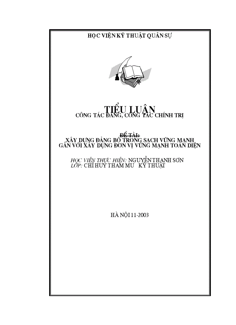 image for page Xây dựng đảng bộ trong sạch vững mạnh gắn với xây dựng đơn vị vững mạnh toàn diện