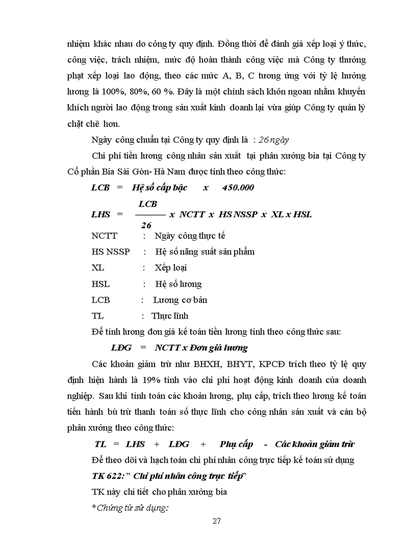 image for page Chuyên đề tốt nghiệp công tác kế toán chi phí sản xuất và tính giá thành sản phẩm bia tại Công ty Cổ phần Bia Sài Gòn Hà Nam