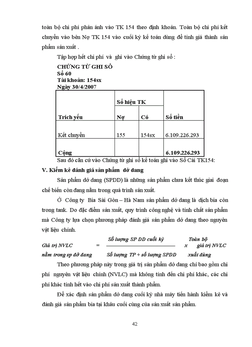 image for page Chuyên đề tốt nghiệp công tác kế toán chi phí sản xuất và tính giá thành sản phẩm bia tại Công ty Cổ phần Bia Sài Gòn Hà Nam